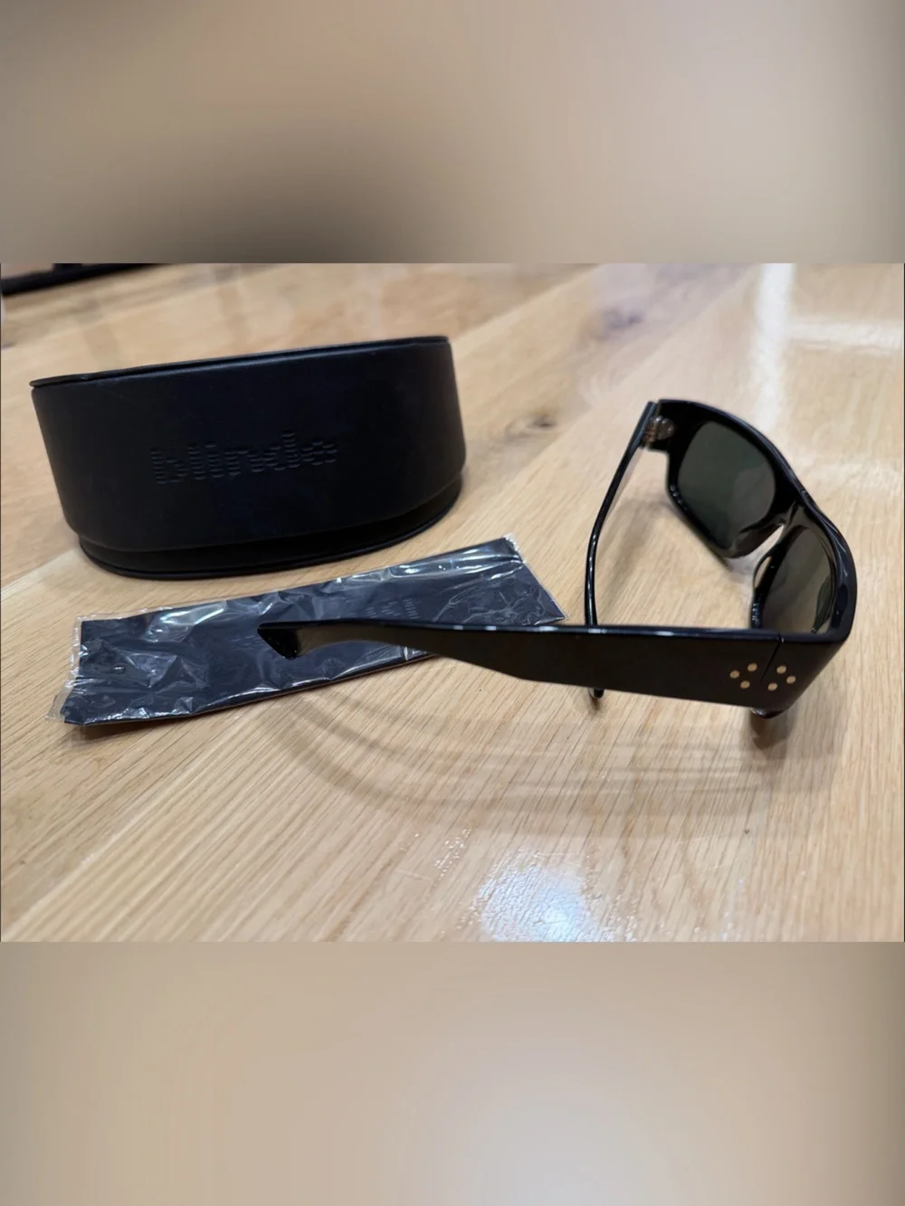 Vintage Blinde by Richard Walker Men's Rectangular Sunglasses with case & cloth